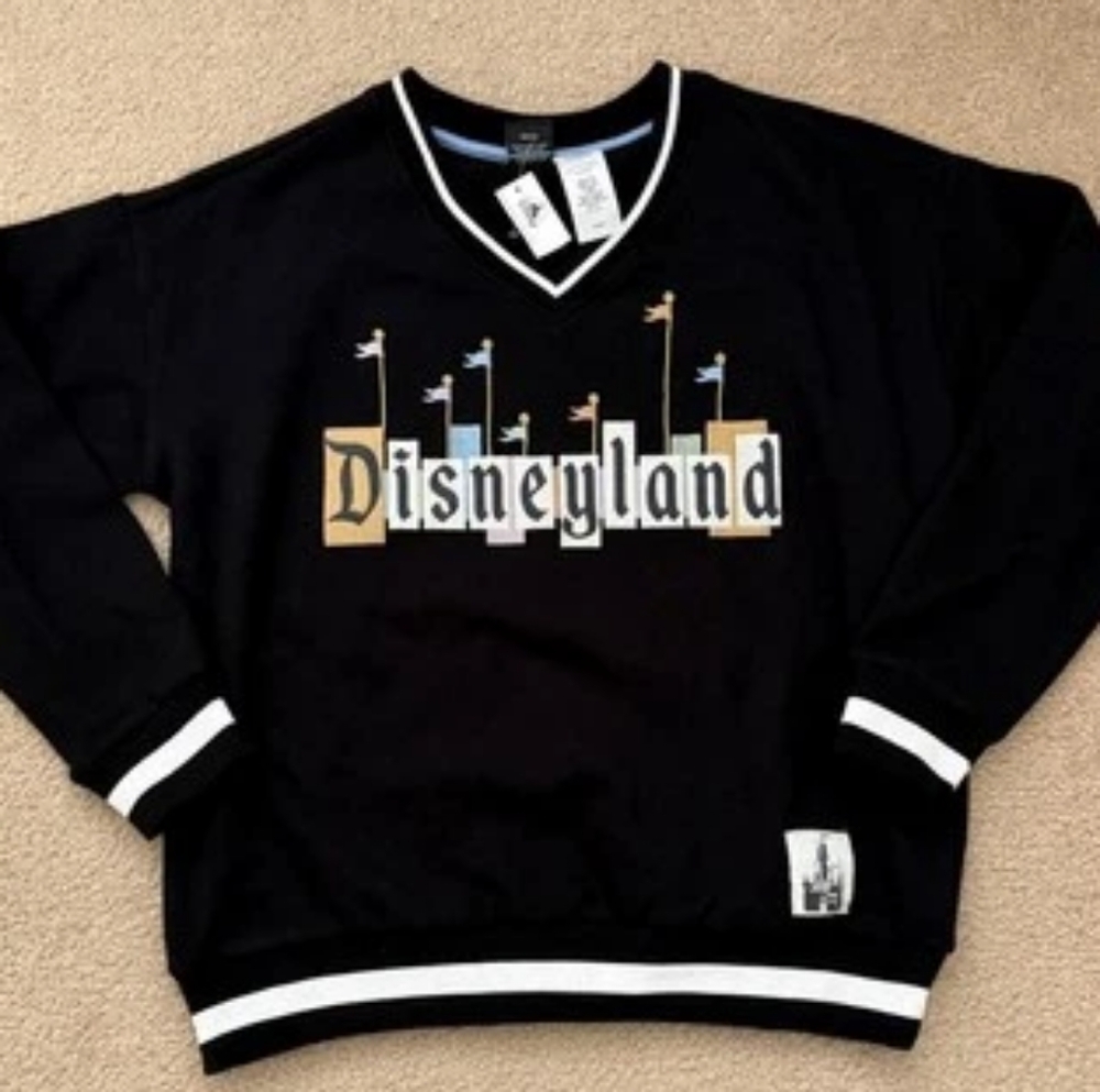 Disneyland Her Universe Black Marquee Vneck Pullover sweatshirt